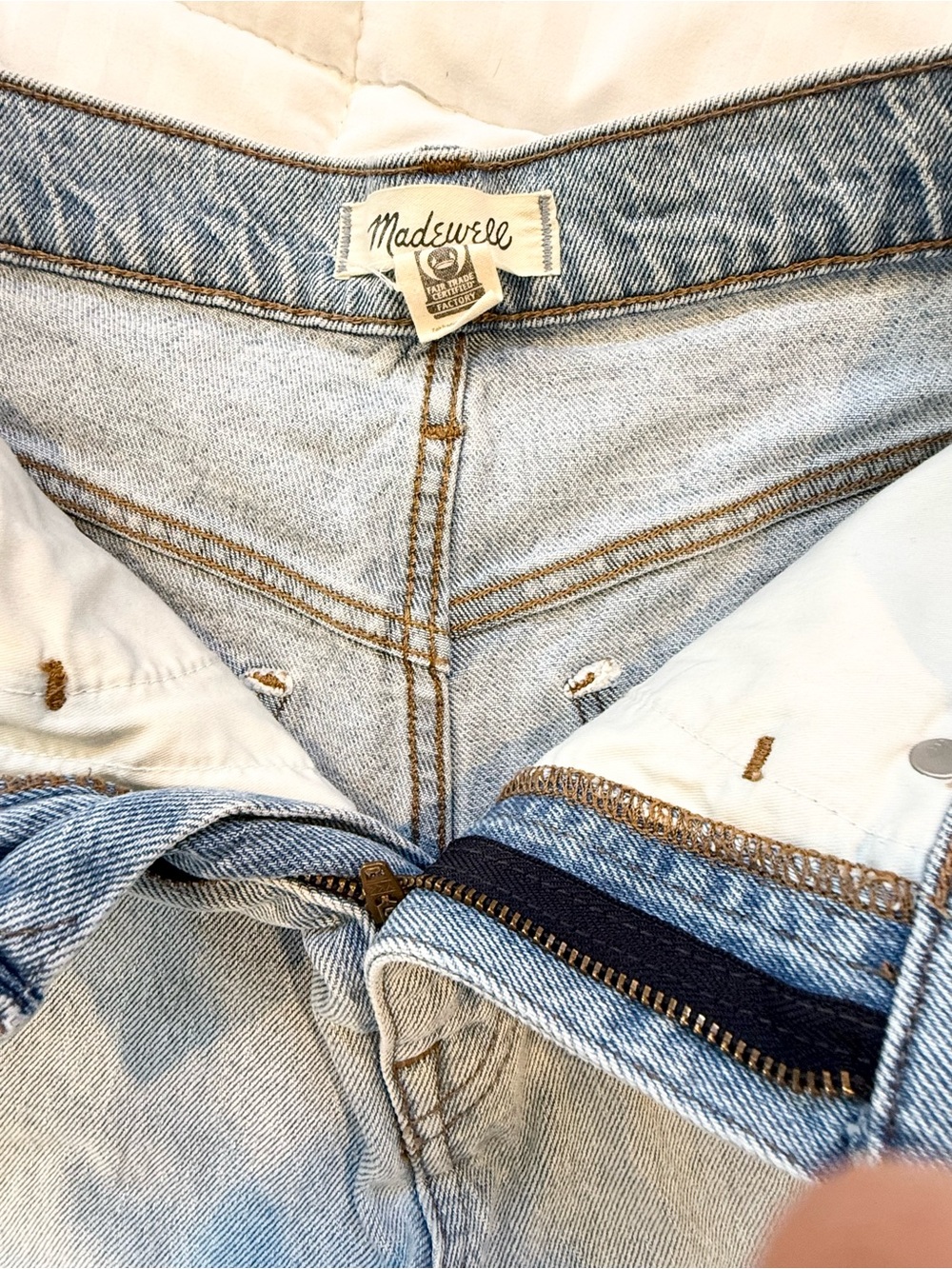 High Rise Denim Shorts - Picture 3 of 4